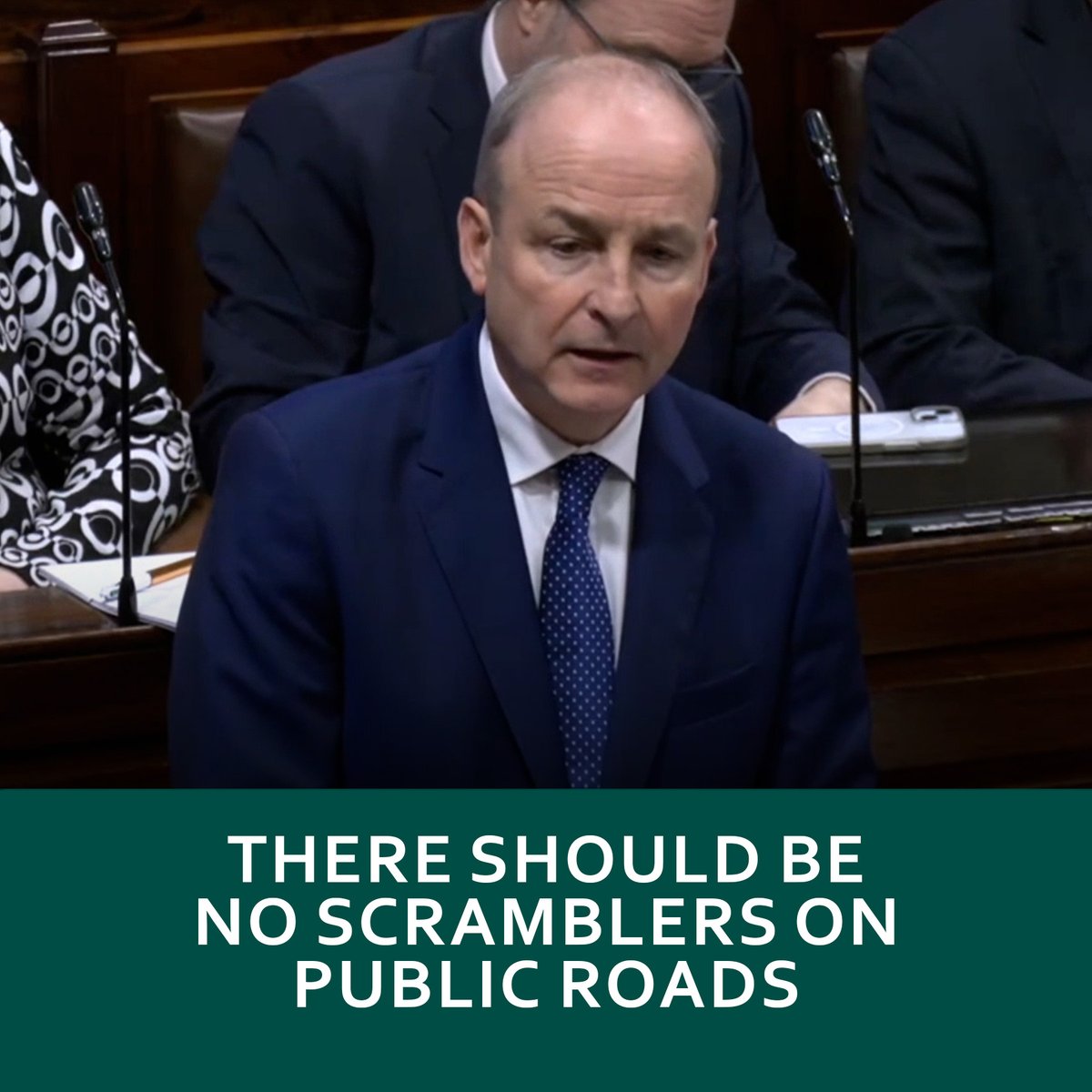 There should be no scramblers on public roads. We have it within our power to make that happen and it will happen.