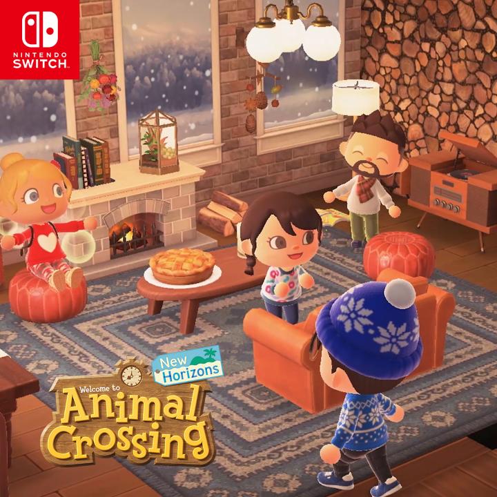 No need to brave the cold – it's nice and cosy indoors! #AnimalCrossingNewHorizons