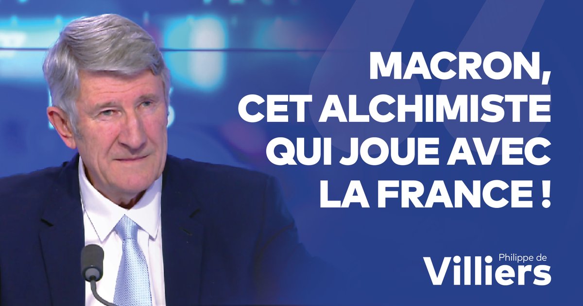 🎙️ Emmanuel Macron restera dans l’Histoire comme un alchimiste qui aura joué avec la France. Il a trituré la société et effacé les repères. Il a joué avec la vie, avec la mort, avec la filiation et avec la transmission. 🔗 Émission complète : #FaceAPhilippeDeVilliers #FADV #CNews