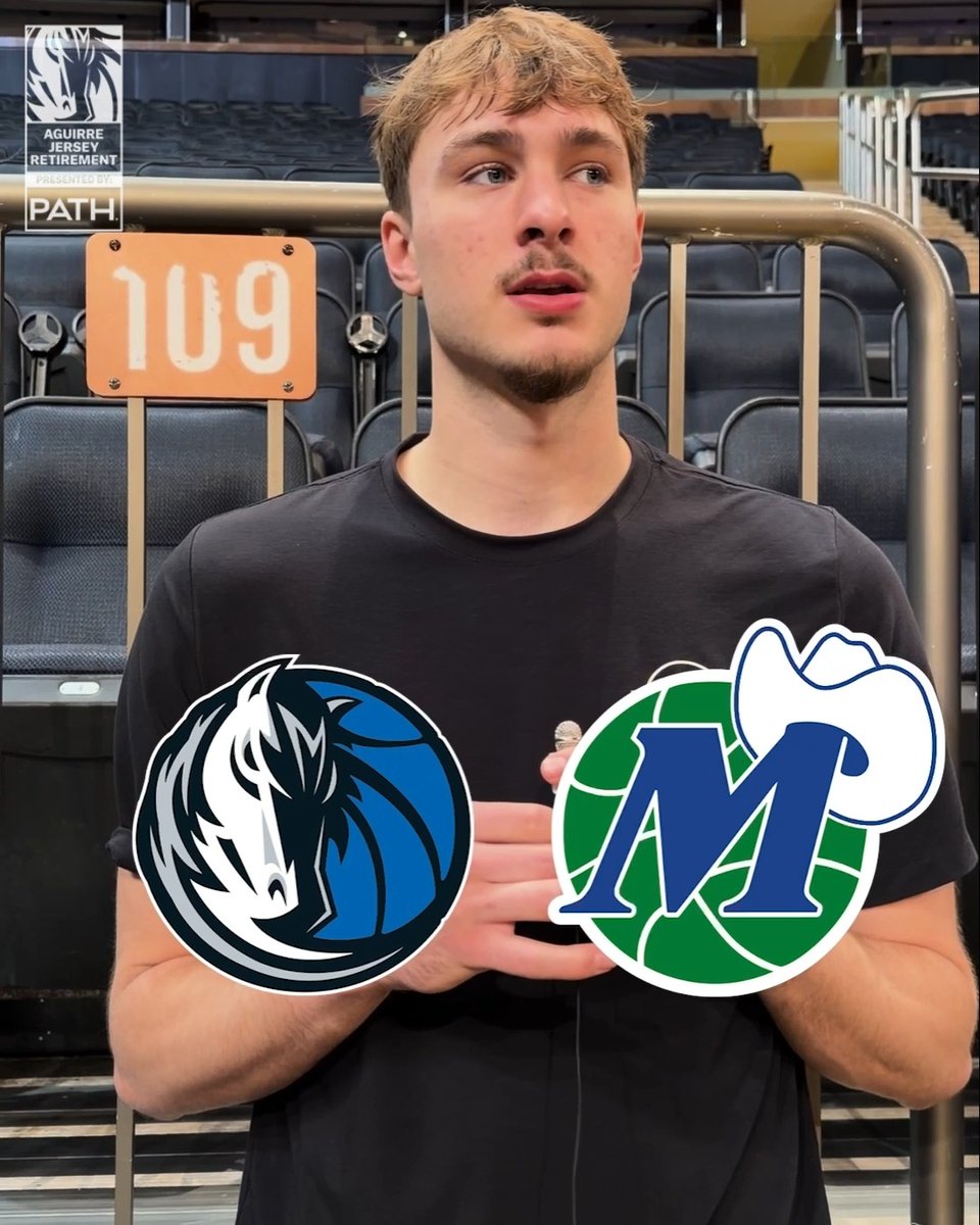 Then &amp; now. Mark Aguirre &amp; Cooper Flagg. Your Mavericks No. 1 picks answer rapid fire questions 🔥 PATH // #MFFL