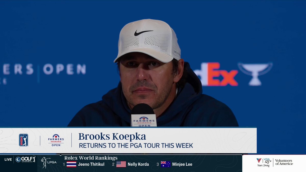 Back in the PGA Tour Press Room: Brooks Koepka 📺: Live NOW on Golf Today on Golf Channel