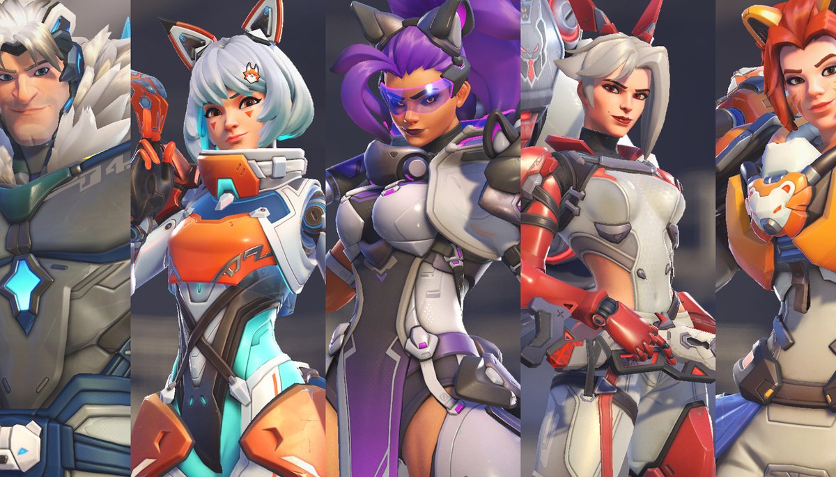 Overwatch 2 Cyber ​​Battle Animals Themed Skins Trailer 🐰🐺🦊 Cyber ​​Battle Animals Themed Skins for Brigitte, Vendetta, Hazard, Kiriko, Hazard, and Ashe are releasing today! #Overwatch2