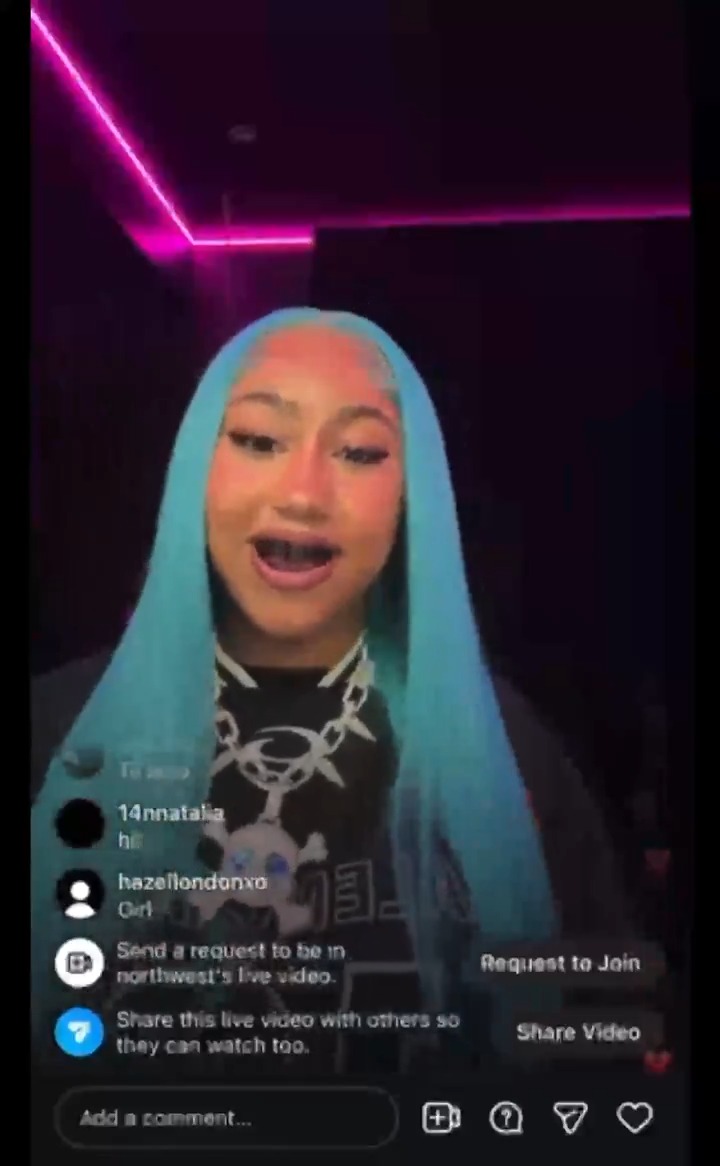 North West says she’s “gotta lock in” on making beats and will drop new music soon in her first Instagram Live. On Monday (Jan. 26), the 12-year-old daughter of Ye and Kim Kardashian went on IG Live to share a bit of her producing and recording plans. “I gotta lock in,” she says. “I gotta make some more beats. I gotta post some more beats... Do I plan to release music? Yeah, I’m tryna drop soon. But, I guess you guys don’t like my songs, so I gotta drop something else. You guys gotta train your ears.” She also shares she’ll be hitting up Rolling Loud this year and calls Molly Santana’s 2025 album, Molly and Her Week of Wonders, “really, really tough.” North West has been showcasing her production and rapping talents lately. She recently previewed a new song “Piercing on My Hand” in which she raps: “Got some new Ricks, yeah, they’re so crazy/All my songs are hits, you know I’m not lazy.”