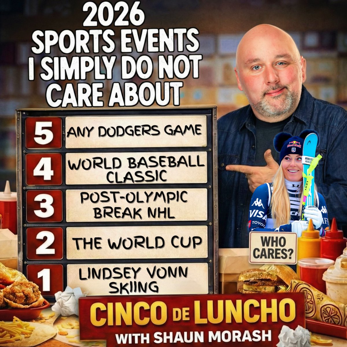 Ranking the top sporting events in 2026 that Shaun Morash does NOT care about: