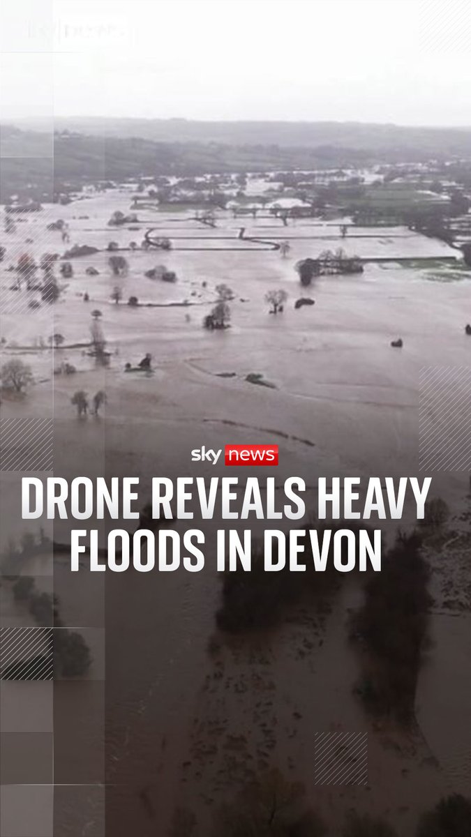 A 'possible danger to life' warning has been set in place in areas of Devon as Storm Chandra brings heavy rain to the UK. Storm latest ➡️