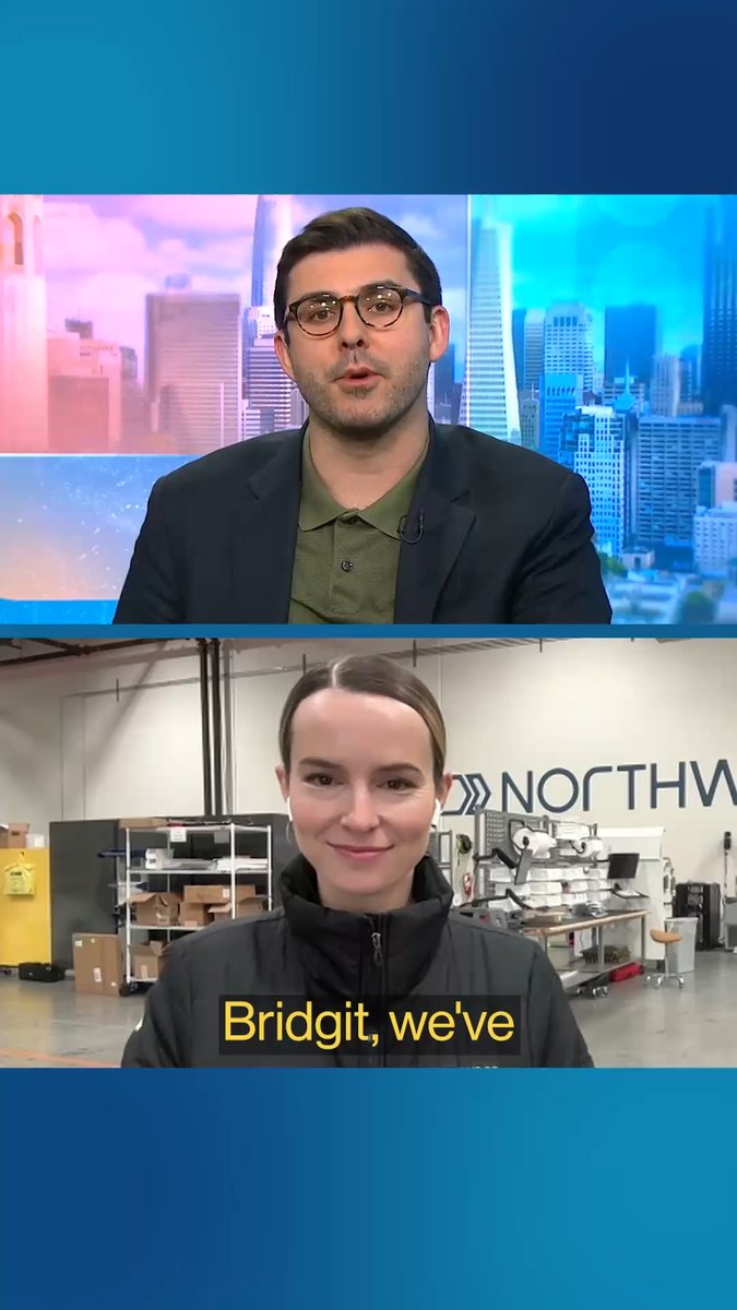 .Northwood, a maker of critical ground infrastructure for space satellites, raised $100 million in a new funding round. CEO Bridgit Mendler joined Ed Ludlow to discuss plans for the funding and a $49.8 million contract with the US Space Force