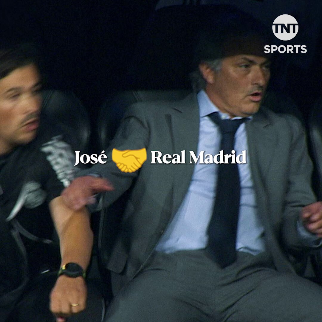 José Mourinho's best moments at Real Madrid 😮‍💨 His Benfica team will face his former club tomorrow in the Champions League 👀
