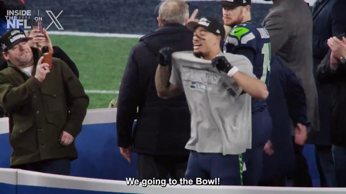 "We going to the Super Bowl." JSN was pure joy after winning the NFC 🎉 xz* - Seattle Seahawks Inside the NFL NFL Playoffs Mic'd Up on X