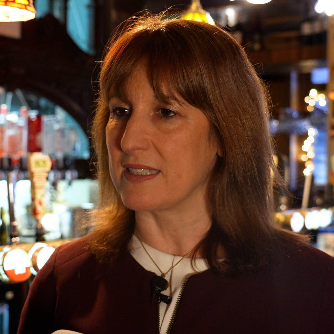 'Over time, that support has to be tapered away.' Rachel Reeves defends the government's decision to exclude cafes and hotels in the support package for pubs and music venues.