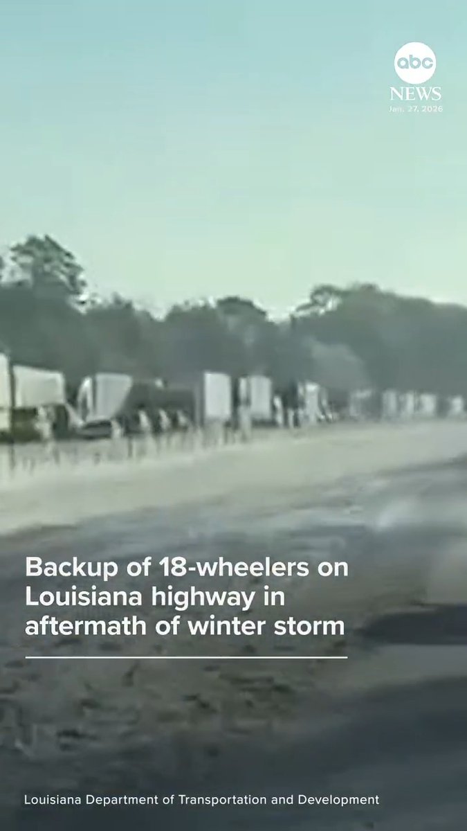 Vehicles were stuck for days on a stretch of Interstate 20 in Louisiana in the aftermath of the weekend winter storm, with local officials blaming the “lingering accumulations of snow/ice” and persistent “hazardous conditions."