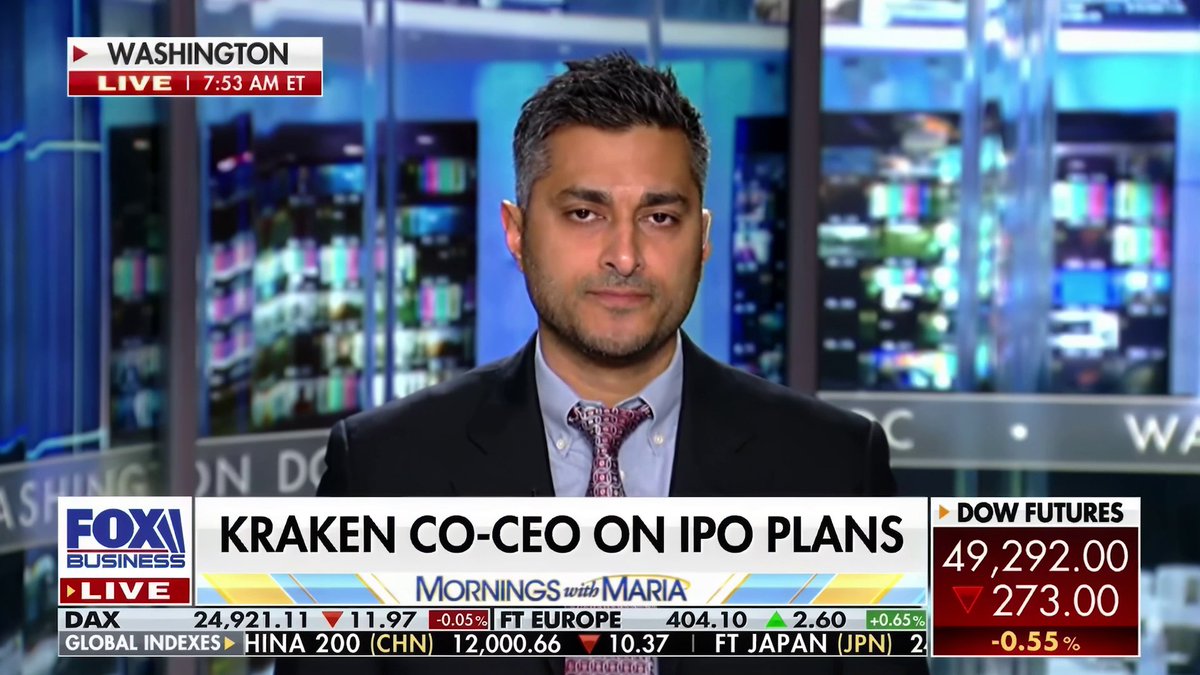 Kraken Co-CEO @ArjunSethi joined Fox Business this morning to talk market structure legislation, protecting innovation, and Kraken's mission to support open, competitive markets in the U.S. and beyond.
