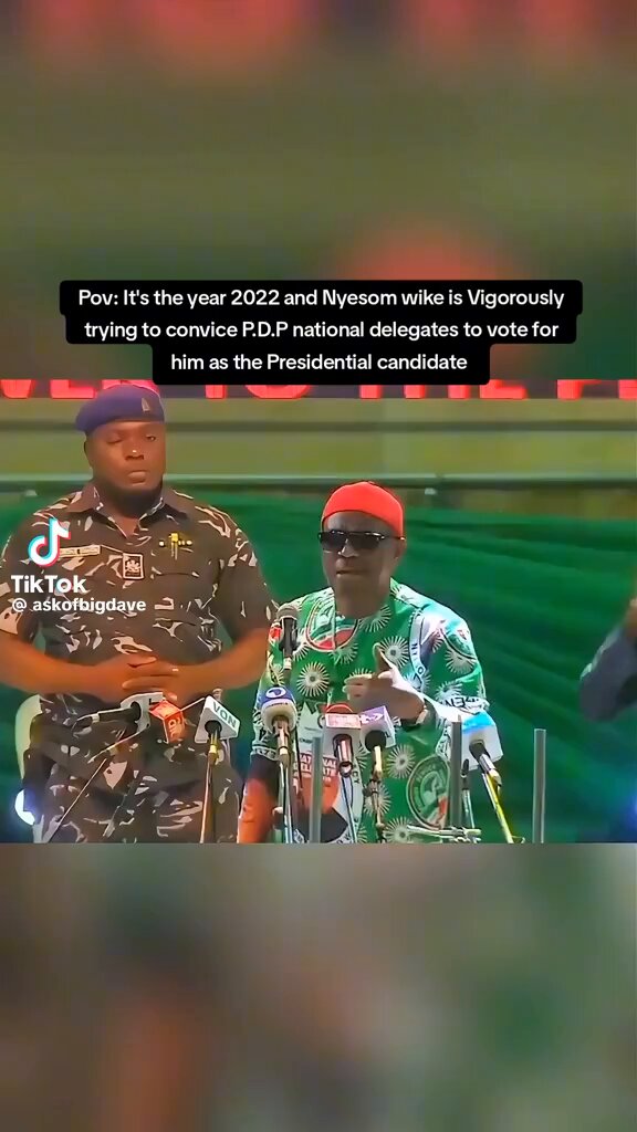 Imagine someone shouting PDP Power in this manner and still lost the primaries after spending almost 60% of the money he made as a Governor. I pity Wike sa
