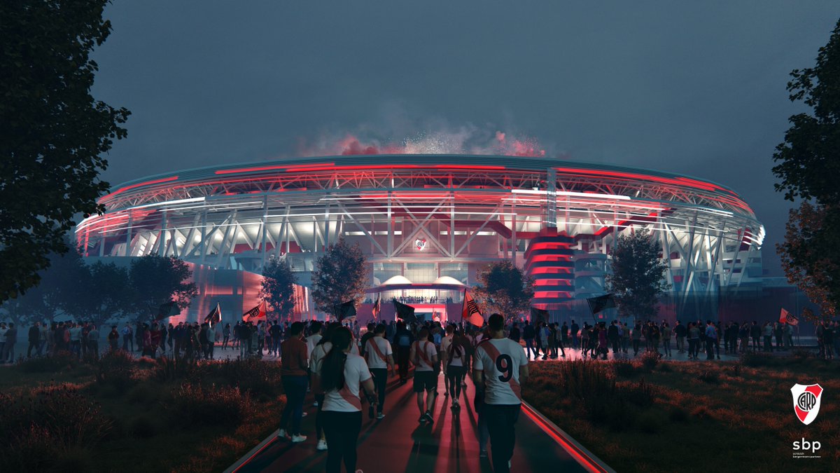 El Presidente Stefano Di Carlo anuncia la obra de ampliación y techado del Estadio Mâs Monumental.