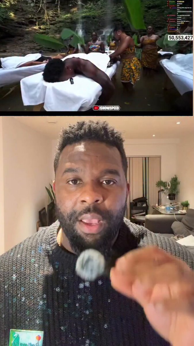 “The spa iShowSpeed visited in Ghana, where he got rubbed with shea butter, is now fully booked and sold out until the end of March! Even Davido begged Chioma to let him visit. Do you see the kind of publicity they’ve gotten? This is how you promote your culture!” — Oyemyke says