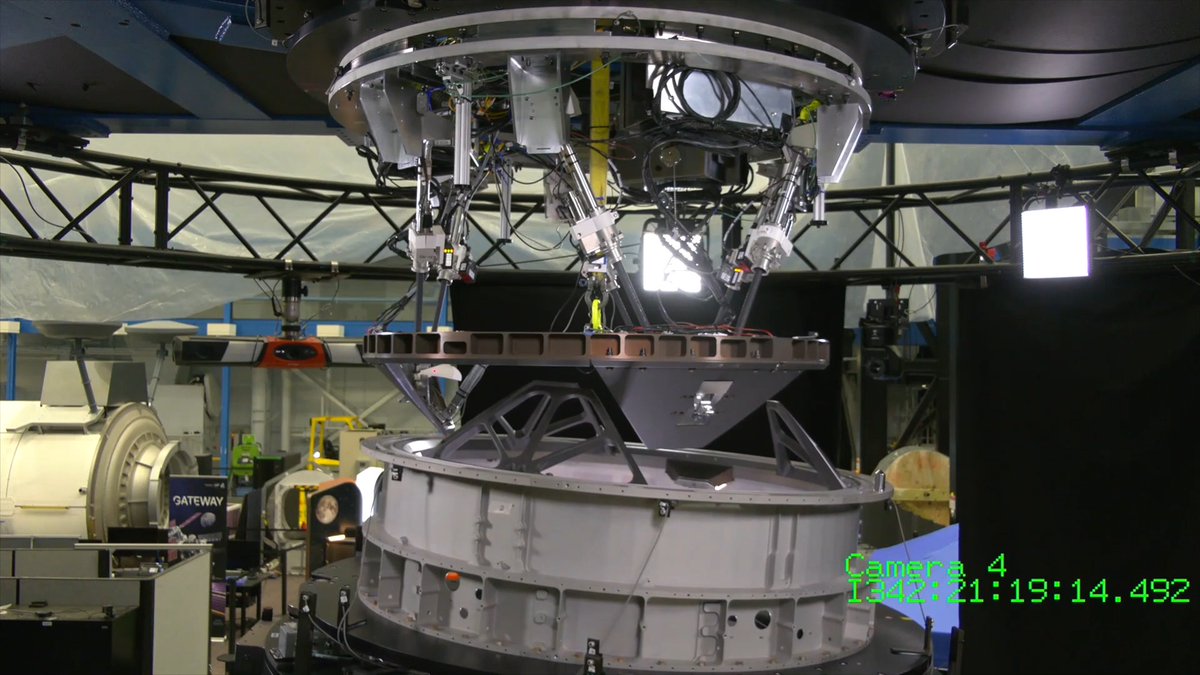 Docking? ✅ Our Blue Docking System team successfully completed soft capture system testing at NASA's Johnson Space Center's Six-Degree-Of-Freedom Dynamic Test facility. This test completes a key milestone on our Commercial LEO Destinations (CLD) contract. The fully vertically integrated system will fly first on our Blue Moon MK2 Lunar Lander, then on Orbital Reef and future vehicles. This marks the first time we have confirmed the performance of our pressurized docking system in flight-like scenarios, meeting International Docking System Standard requirements.
