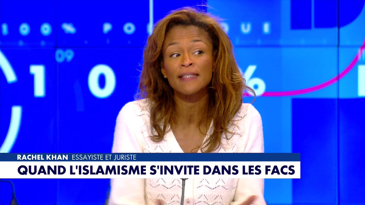 Rachel Khan : «Plus vous avez des cerveaux vides, plus vous pouvez mettre de la propagande dedans. Ce qui m'effraie, ce sont les gens qui ne répondent pas. Tout le monde est tétanisé, personne ne répond.»
