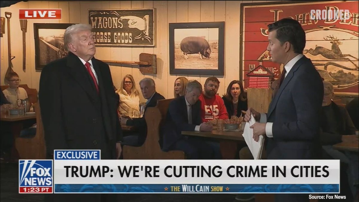 Trump on Greg Bovino leaving Minneapolis “I don’t think it’s a pullback. I think it’s a change...You know Bovino’s very good, but he’s a pretty out there kind of a guy and in some cases that’s good. Maybe it wasn’t good here.”