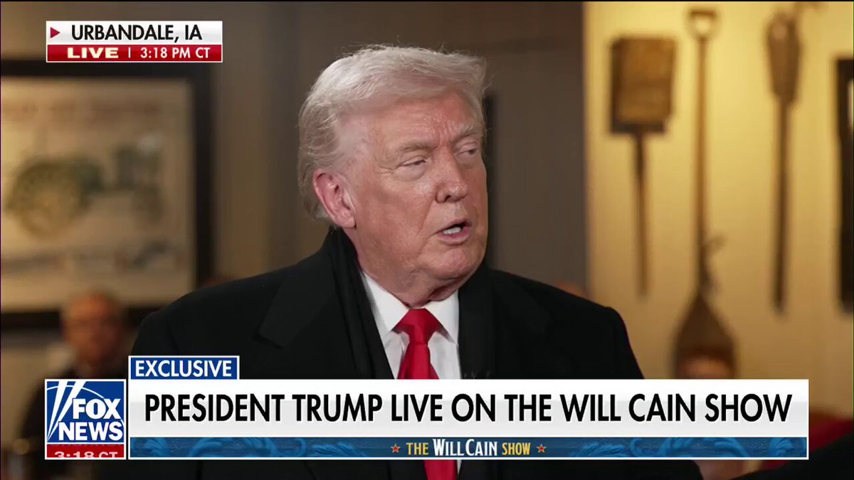 PRESIDENT TRUMP LIVE ON THE WILL CAIN SHOW Donald J. Trump on MN crime: "You look at the numbers, they're doing better than they've done in many years because we took thousands of criminals out of Minnesota."