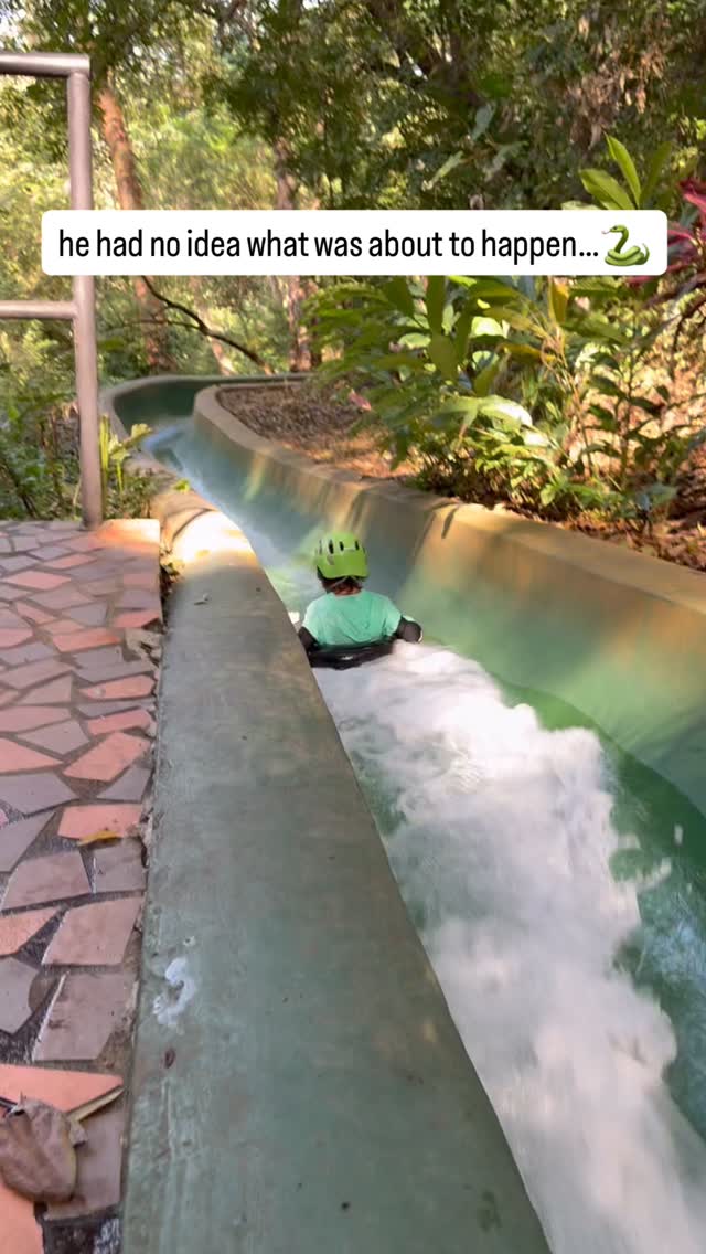 I was wondering why he was crying coming down 😂