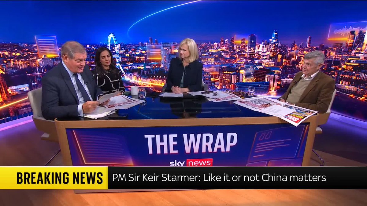 🟣 The prime minister has defended his attempts to build bridges with China as he heads to Beijing, saying "like it or not, China matters for the UK". Analysis from Sky's @JonCraig ⬇️ Latest 🔗 📺 Sky 501, Virgin 602, Freeview 233 and YouTube