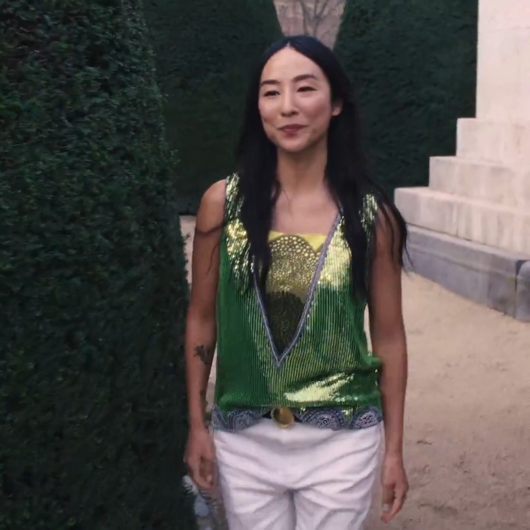 Dior ambassador Greta Lee at the Musée Rodin for the Spring Summer 2026 Haute Couture show. #DiorCouture