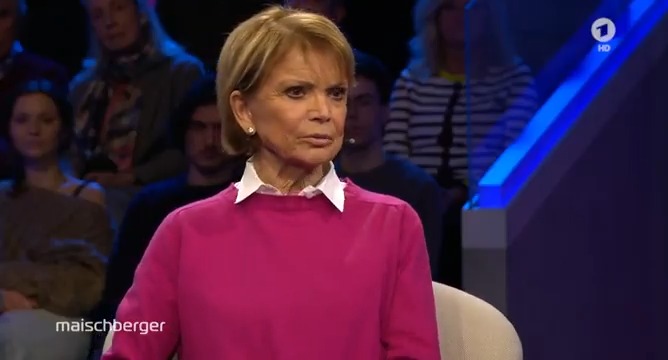 „Die demokratischen Menschen, die #Demokratie wollen, sind zu still, die sagen nichts und die anderen von links und von rechts bedrängen die Demokratie“, sagt die Schauspielerin Uschi Glas. Auch in Deutschland sei das beängstigend. #maischberger
