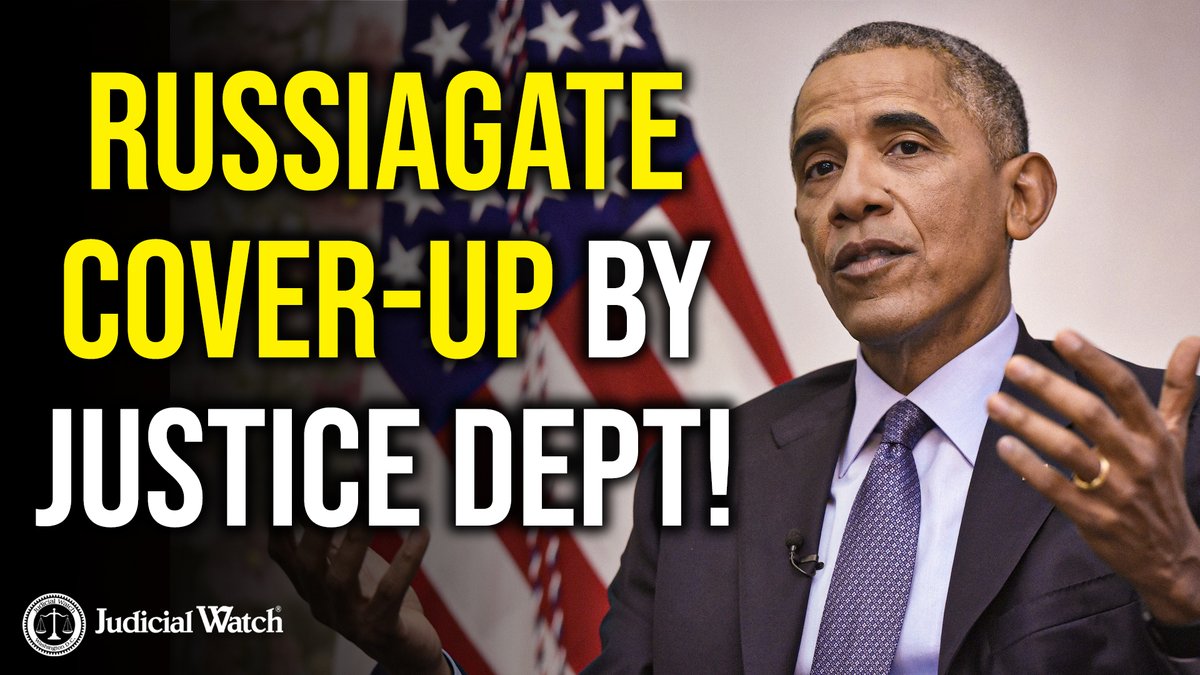 Incredible: DOJ hiding records on the Obama gang and Deep State abuse of @RealDonaldTrump. Judicial Watch ⚖️ had to sue again.