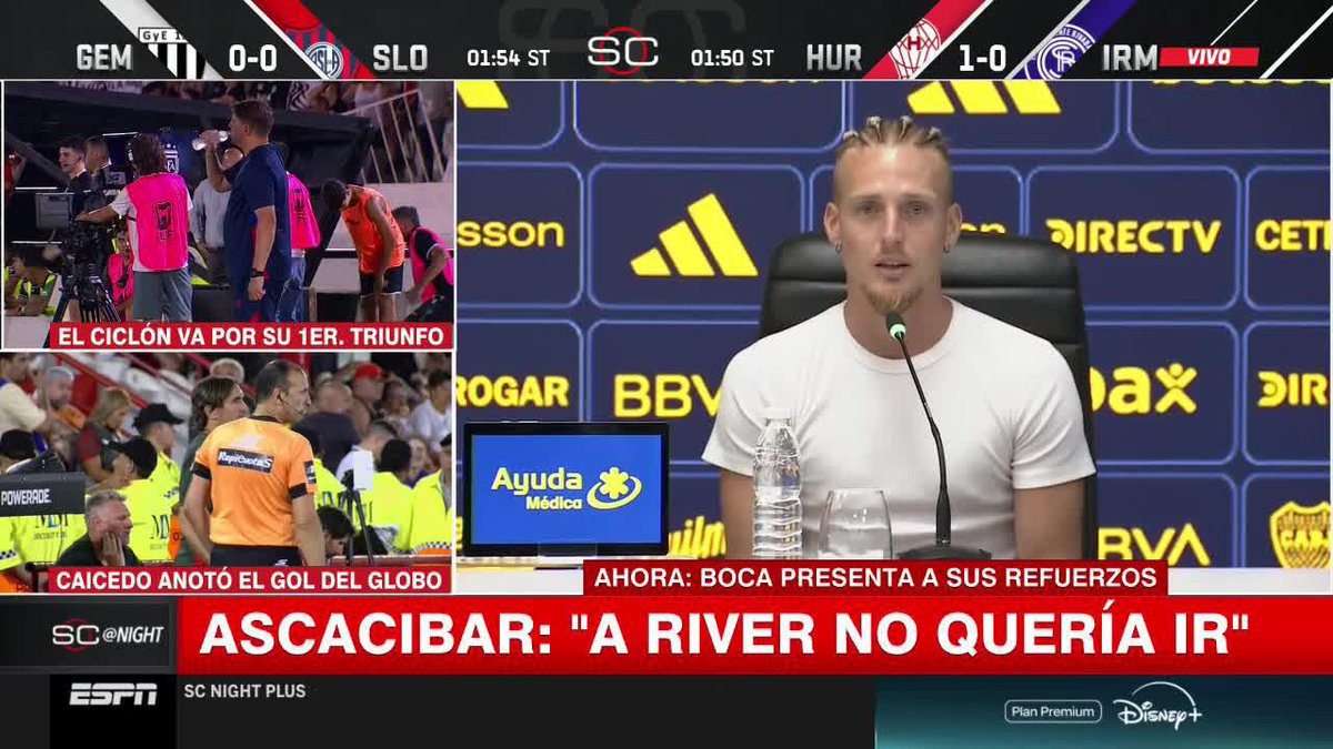 "ESTABA EL SUEÑO DE CHIQUITO DE PODER VESTIR LA CAMISETA. ME LLENA DE FELICIDAD" 🔵🟡 Las palabras del Ruso Ascacibar en su presentación como nuevo refuerzo de Boca 📺 #SCNight | #DisneyPlus Plan Premium