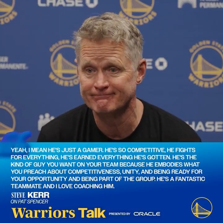 “The kind of guy you want on your team.” 6️⃣1️⃣ is always ready. Oracle || Warriors Talk