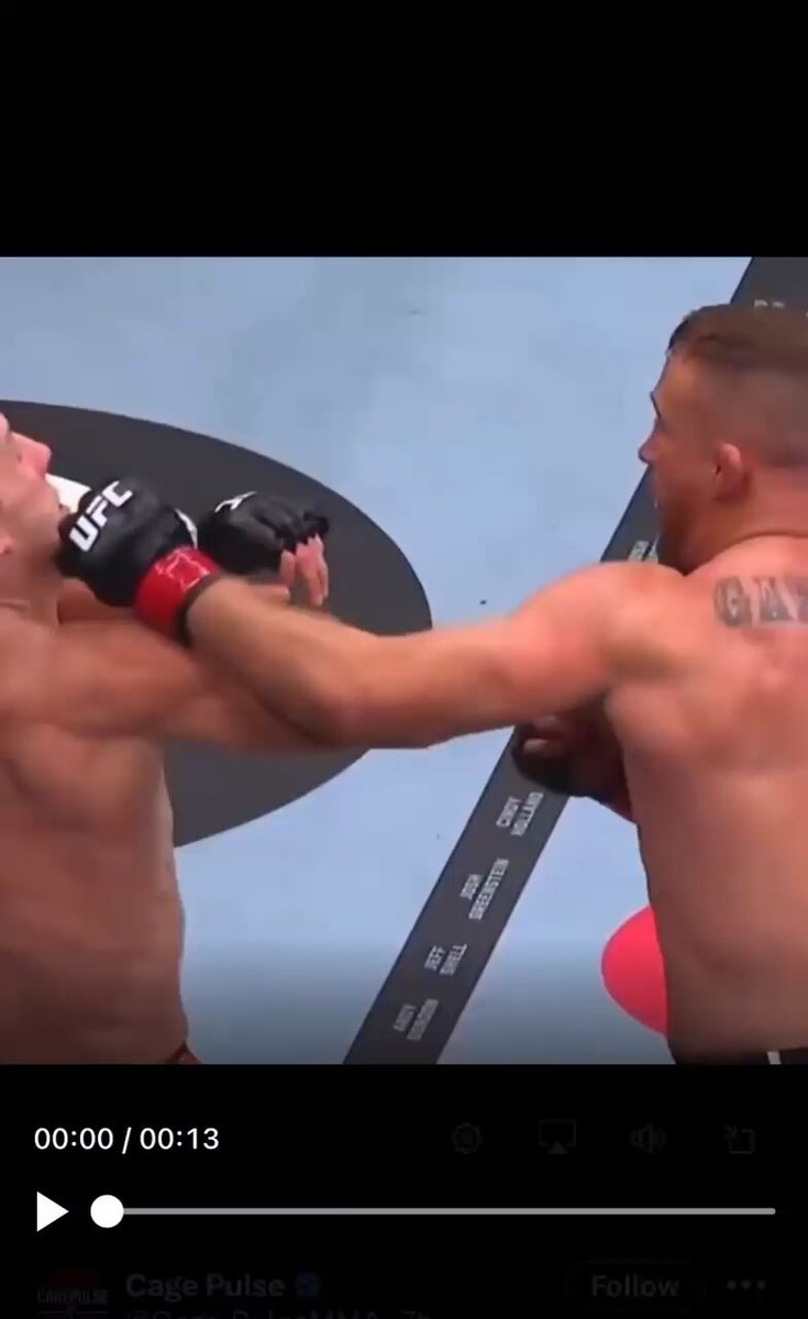 Spinnin Backfist Biggest poked in the eye not once but twice will do that to a man , can’t fight if you can’t see. That shot to the temple after the first eye poke changed the course of the fight .