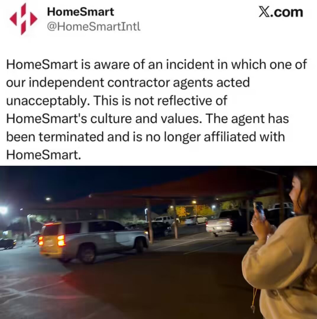 BREAKING - I can now confirm Mark Holodnak, the deranged leftist who harassed and threatened teenage girls for taking a picture with ICE, has been fired from his real estate agency, and after hundreds of calls from you guys, Arizona District 12 is “investigating” the incident.