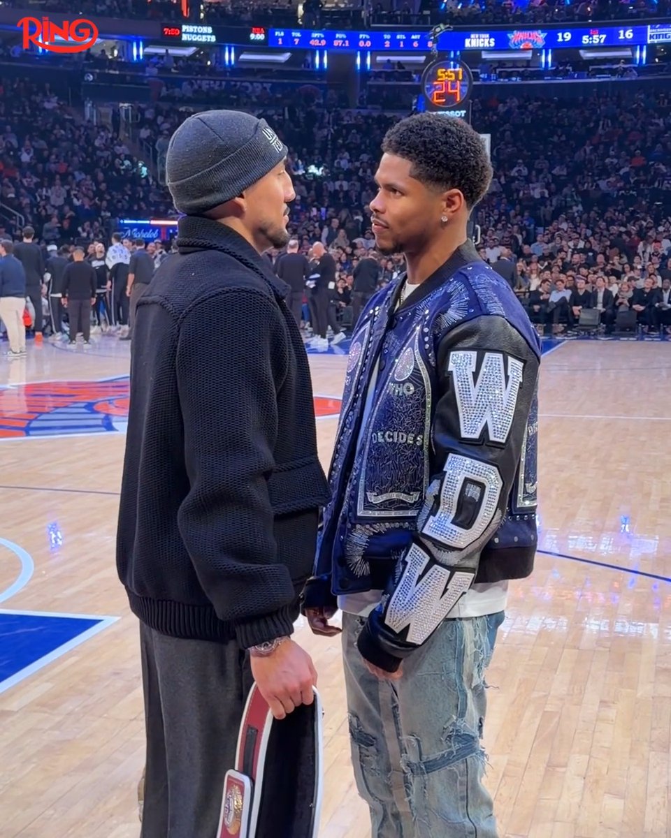 🥊‼️Shakur Stevenson and Teofimo Lopez FACE OFF at MSG before their big fight this Saturday‼️😳
