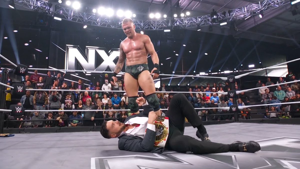 "How's that for an edge?!" Myles Borne | THE KID is done listening to โAll Egoโ Ethan Page, and just knocked the champ out! ๐