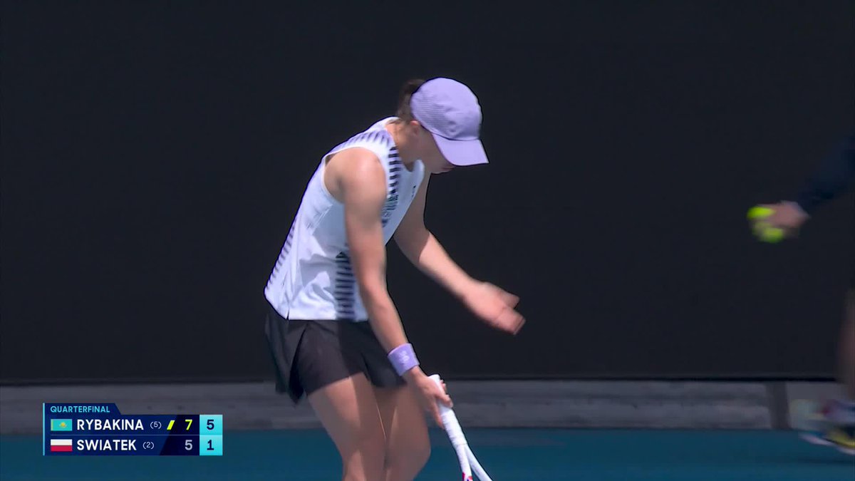 Elena Rybakina becomes the first player to defeat Iga Swiatek twice at the same Slam!
