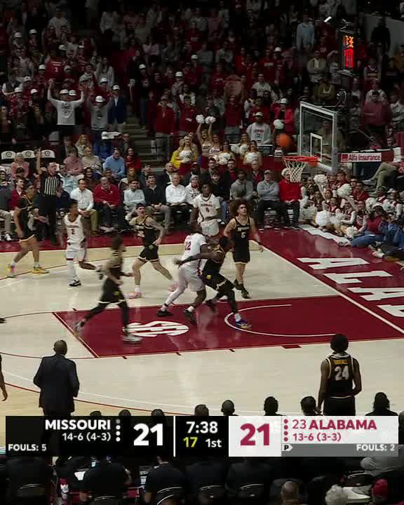 Latrell Wrightsell finished with 7 three-pointers tonight 🤯 Alabama Men’s Basketball x #SECMBB