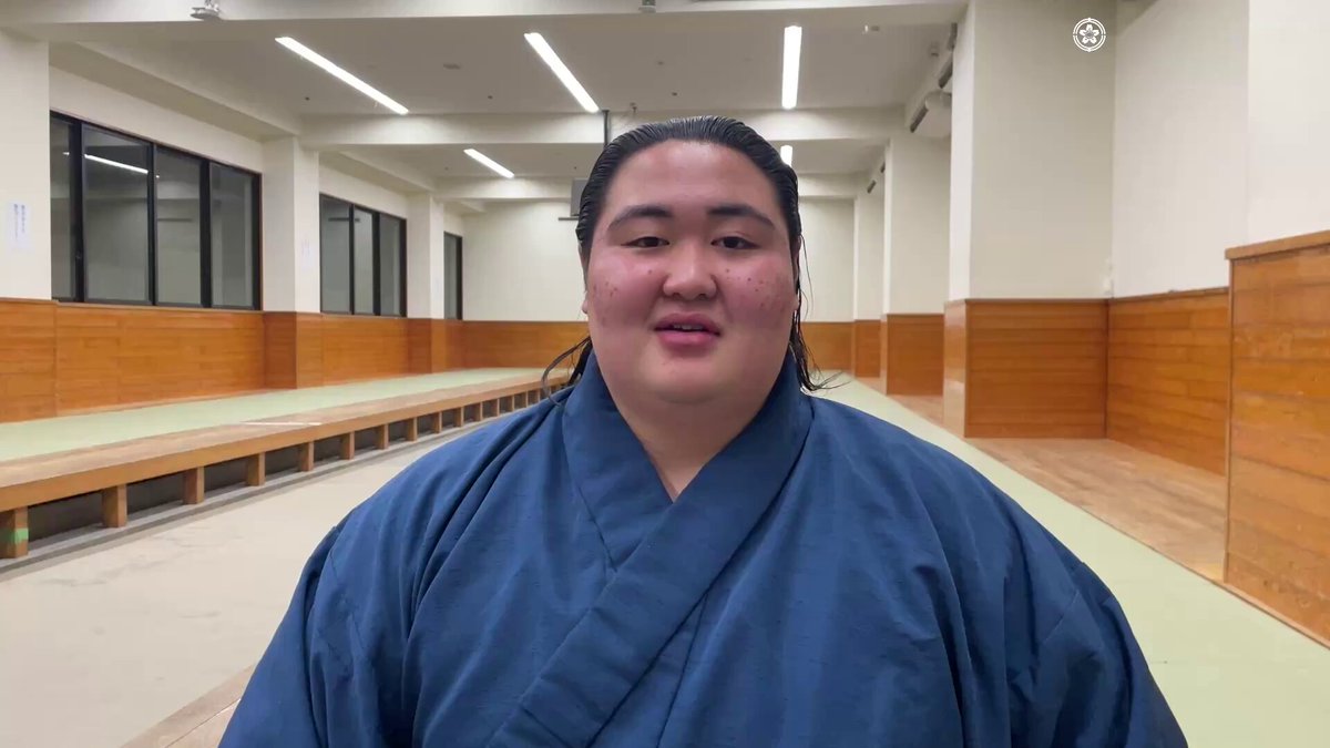 ＜新十両 #藤天晴 ＞ 福崎改め藤天晴より皆様へメッセージ。 #sumo #相撲 #三月場所