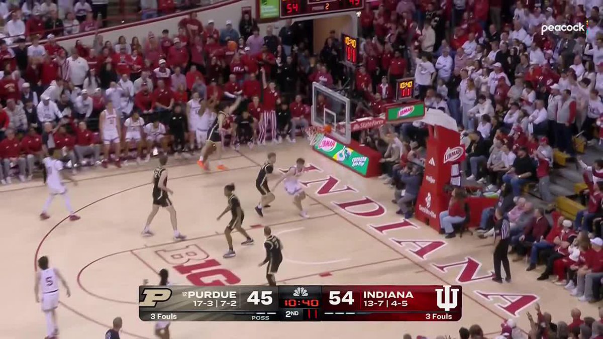 Nick Dorn is the hottest 3 point shooter in the nation right now. Flamethrower ♨️#iubb