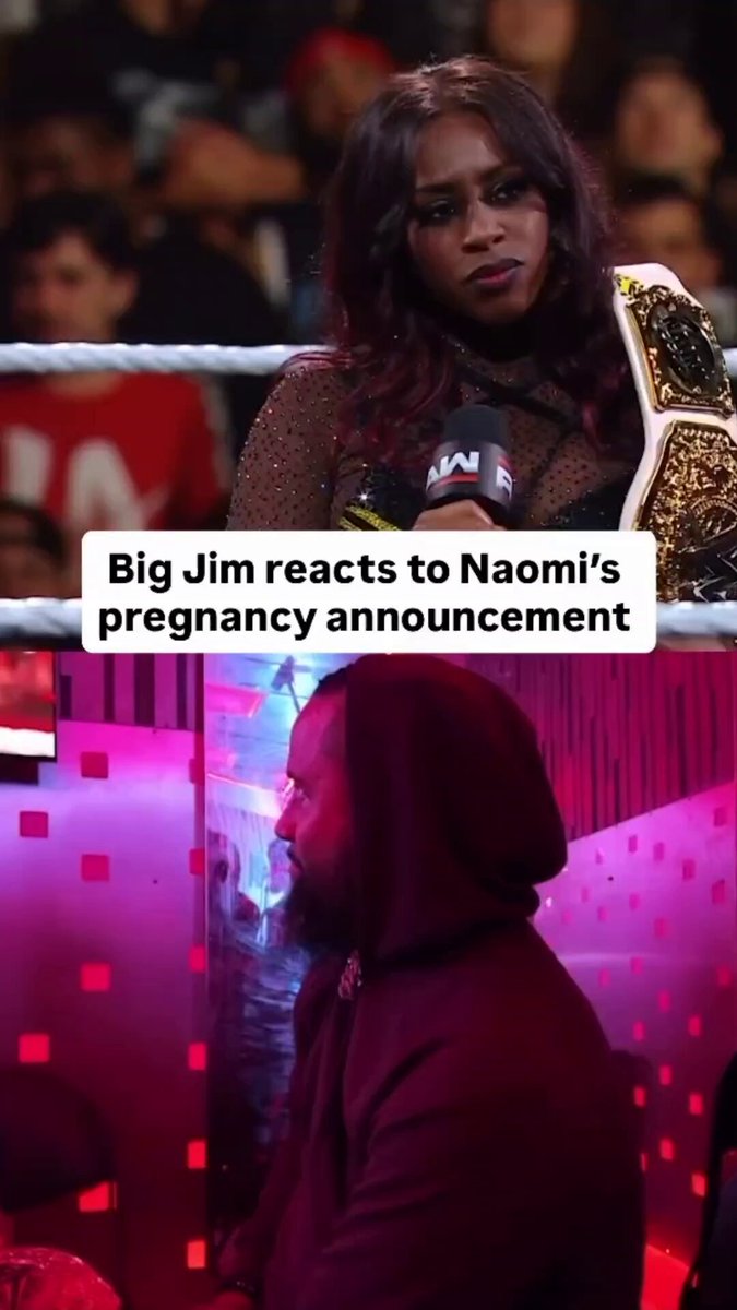 When Naomi announced her pregnancy. “Thanks to Big Jim, he likes to Netflix and chill, you know” Jimmy Uso’s reaction was priceless. the crowd chanting “OTC OTC” Can’t wait for Naomi’s return. That pop is gonna be insane ❤️