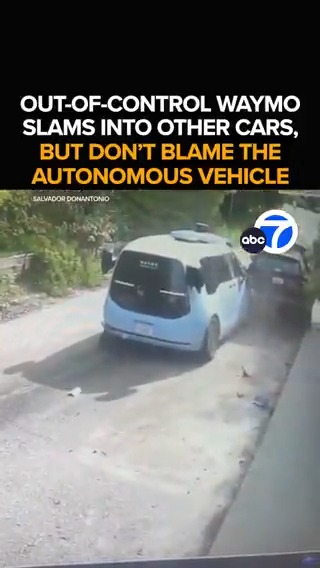An out-of-control Waymo tears through an Echo Park neighborhood, slamming into parked cars. But in a twist of irony, the autonomous car was being driven in manual mode by a human. Eyewitnesses relive dodging the wayward Waymo. Tonight at 11 from ABC7