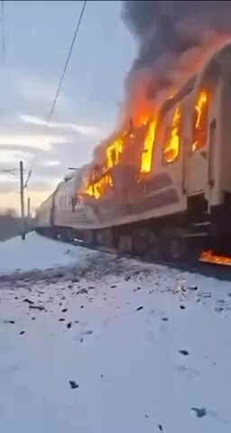 Yesterday afternoon, approximately 3 Russian Geran-2 drones struck a train in Barvinkove, Kharkiv Oblast. The locomotive was seemingly being used by both military personnel and civilians, as evidenced by the videos published. Barvinkove currently hosts the closest operational railway station to the Donbas, and is around 42 km from the frontline.