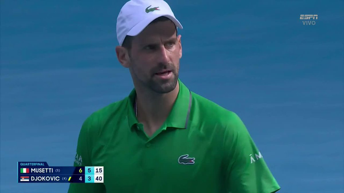 Nadie se había dado cuenta que Djokovic tocó la pelota, pero él lo reconoció. GRANDEZA 👏