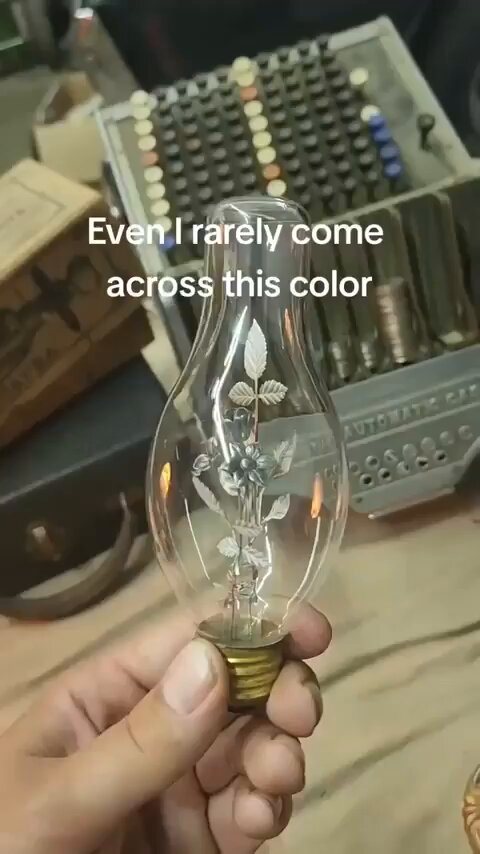 Decorative vintage light bulbs.