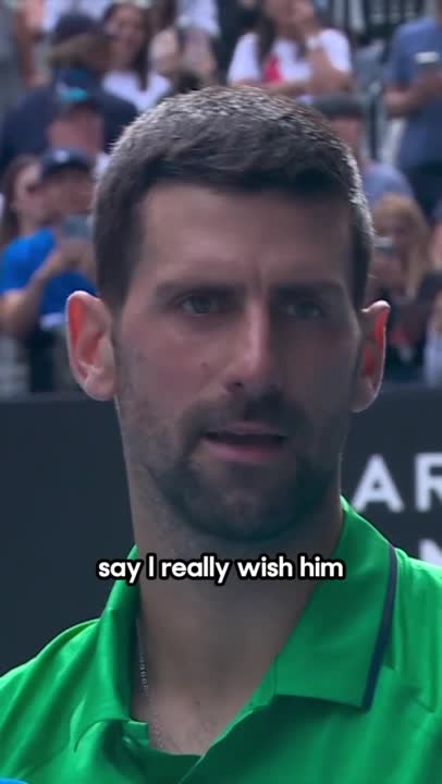 🗣️🇷🇸 Novak Djokovic : « Je ne sais même pas quoi dire. Il était bien meilleur que moi. J'étais sur le chemin de la maison. Je ne sais pas quoi dire… il avait la situation en main, c'est vraiment dommage. Je lui souhaite un bon rétablissement. »