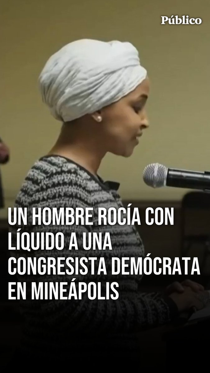 🎥 Este ha sido el momento en el que un hombre rocía con líquido a una congresista demócrata en Mineápolis (Minesota)
