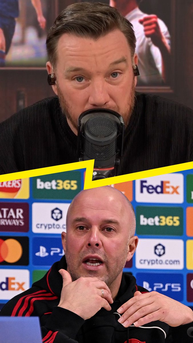 🤨 "What's he on about??" 🤯 "They were 14 points clear when they lost to PSG..." Jamie O'Hara & Jason Cundy were baffled by Arne Slot's comments about #LFC's title win last season