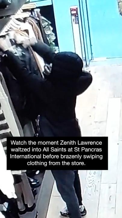 Zenith Lawrence’s unlawful shopping spree is over ✋ He stole nearly £3,800 worth of goods from All Saints at St Pancras station. Our vigilant plain clothes officers spotted him inside the station and swiftly arrested him. Read more: