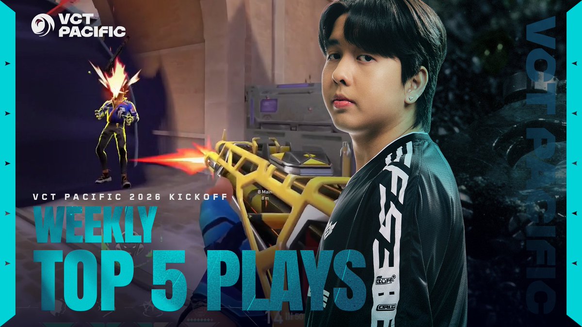 #VCTPacific Kickoff Week 1 is done and we are officially back! Here are last week's best plays, including our first aces of 2026 and perfectly timed smoke outplays. Which one is your favorite? 👀