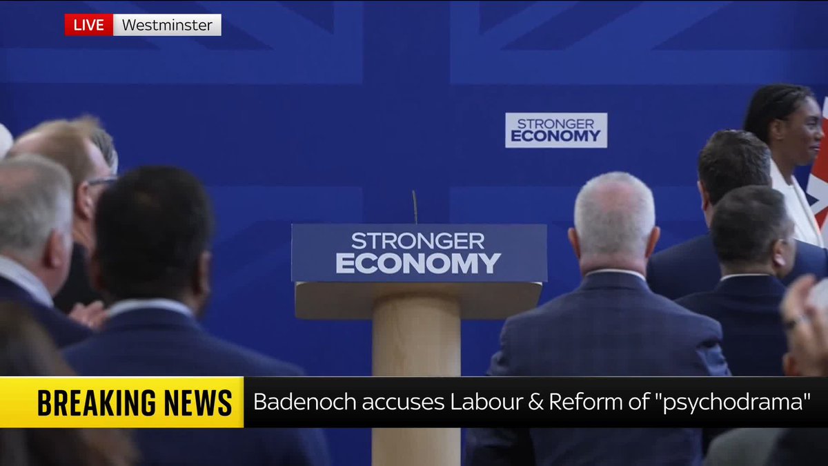 Conservative leader Kemi Badenoch has given a speech in the wake of Tory defections to Reform UK. Badenoch said the Conservatives were "a party of serious people, not drama queens." Sky's Alexandra Rogers analyses the Tory leader's speech in London.