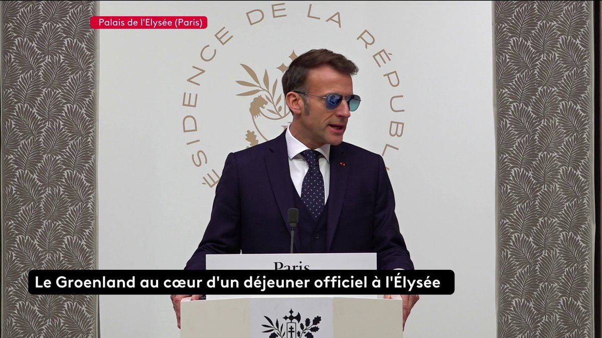 🔴 🗣 "Vous recevoir (...) est l'occasion pour la France de redire sa solidarité avec le Danemark", assure Emmanuel Macron à l'occasion de la visite de la Première ministre danoise et du Premier ministre groenlandais.#canal16