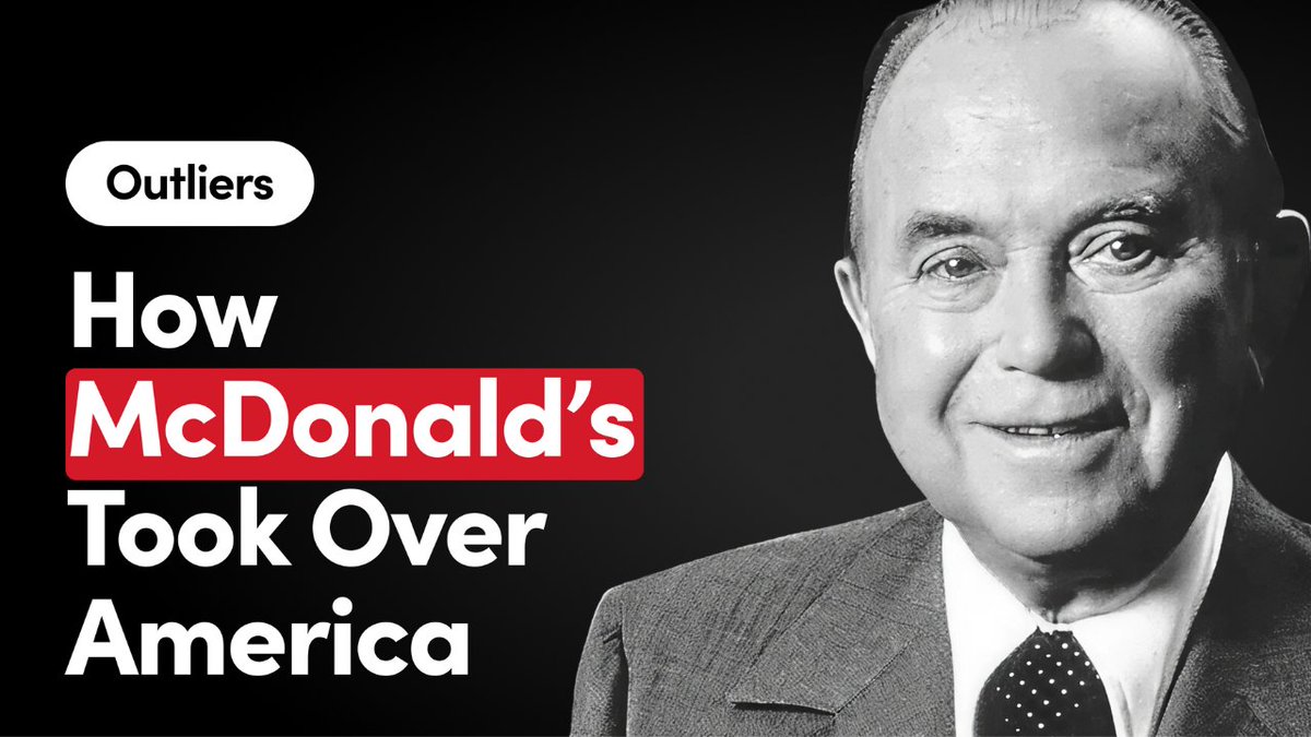 Ray Kroc turned McDonald’s from a single roadside restaurant into a system built to scale. Here's the story of McDonald's Enjoy!